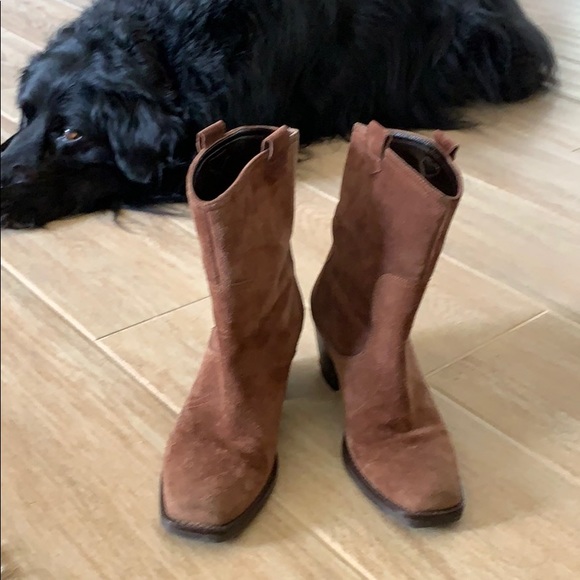 Via Spiga Suede Cowboy boots - Picture 7 of 11